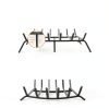Luoieo Cast Iron Fireplace Grate 27 Inch Black Powder Coated-5