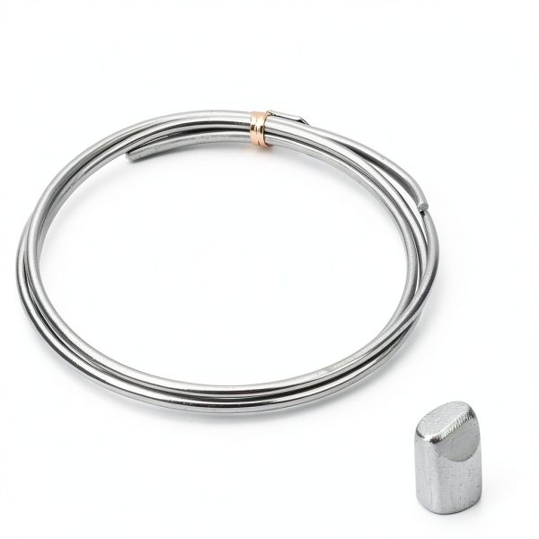 uxcell Zinc Rod 3mm Round Pure Zinc Industrial Grade 2mmx3000mm Silver-1