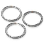 uxcell Zinc Wire 2mm x 3000mm Pure Zinc Rod 3 Pack Silver-0