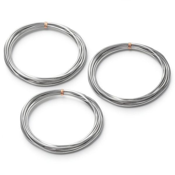 uxcell Zinc Wire 2mm x 3000mm Pure Zinc Rod 3 Pack Silver-0