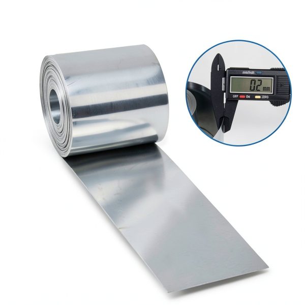 Royilink Zinc Roofing Strip 0.008in Thick Double‑Layer Roll with Nails-5