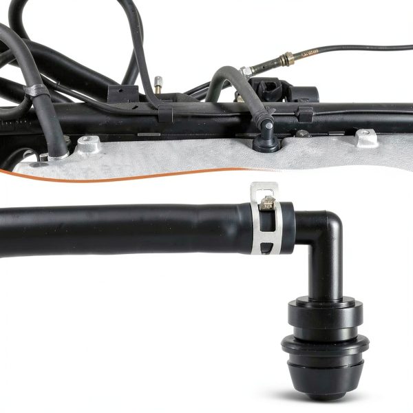 KPALAG PCV Valve 90° with Grommet Hose Kit Black 2‑Inch Fit for Acura-5