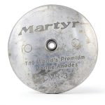 Martyr Zinc Anode Marine Screw 0.5" x 3.75" Zinc Plated Magnesium-0