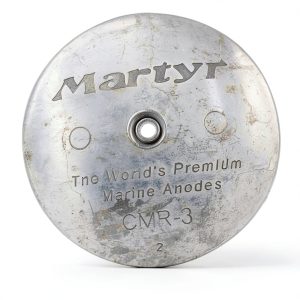 Martyr Zinc Anode Marine Screw 0.5" x 3.75" Zinc Plated Magnesium-0