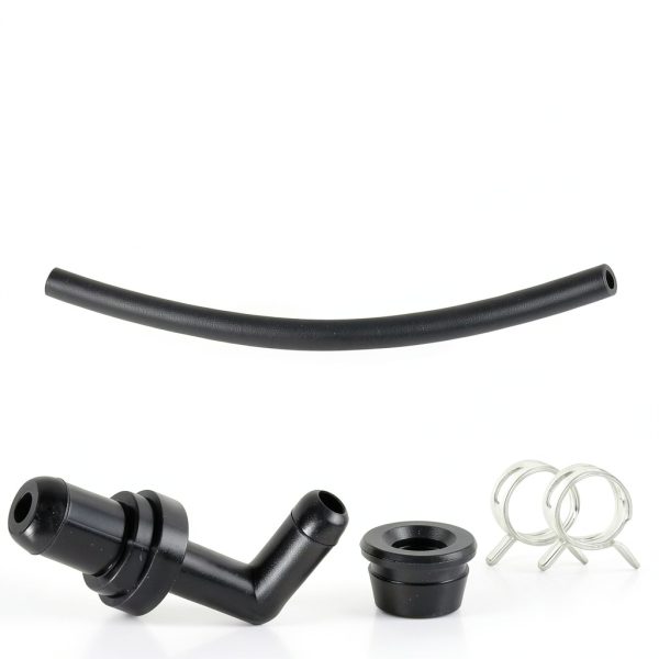 KPALAG PCV Valve 90° with Grommet Hose Kit Black 2‑Inch Fit for Acura-4