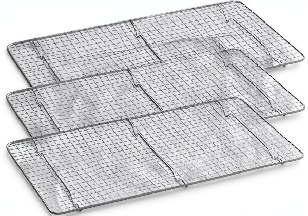 OCS Parts Stainless Steel Footed Grate for Table Pans 1/4‑Full Size-0