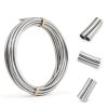 uxcell Zinc Wire 3mm x 3000mm Pure Zinc Rod Silver-2
