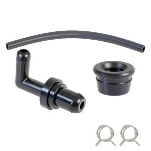 KPALAG PCV Valve 90° with Grommet Hose Kit Black 2‑Inch Fit for Acura-0