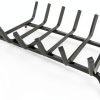 Luoieo Cast Iron Fireplace Grate 21 Inch Black Industrial Floor Mount-0