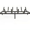 Luoieo Cast Iron Fireplace Grate 27 Inch Black Powder Coated-1