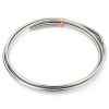 uxcell Zinc Rod 3mm Round Pure Zinc Industrial Grade 2mmx3000mm Silver-0