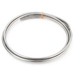 uxcell Zinc Rod 3mm Round Pure Zinc Industrial Grade 2mmx3000mm Silver-0