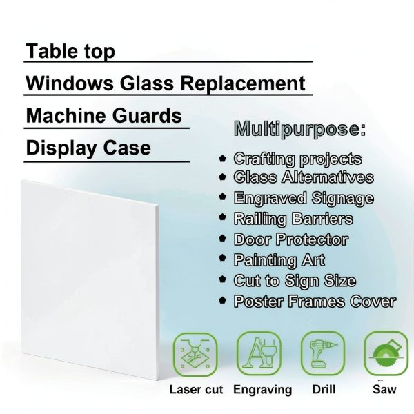 DYCacrlic Clear Acrylic Sheet 2 Pack 24x36in 1/8in Thick-6