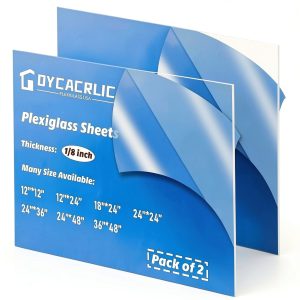 DYCacrlic Clear Acrylic Sheet 2 Pack 24x36in 1/8in Thick-0