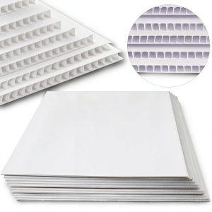 Patelai Corrugated Plastic Poster Board White 24 x 36 in 4mm Thick-0
