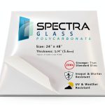 Polycarbonate Sheet Crystal Clear UV Protected 12x24 Plastic Trading-0