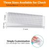 Flexible Plastic Shims 12pcs Kit Size Variety | Clear Leveling Kit for Home Improvement | Furniture Leg Stabilizers | Table & Toilet Shims - Trim-to-Fit Wedges | Stackable Design | Furniture Levelers-4