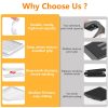 Flexible Plastic Shims 12pcs Kit Size Variety | Clear Leveling Kit for Home Improvement | Furniture Leg Stabilizers | Table & Toilet Shims - Trim-to-Fit Wedges | Stackable Design | Furniture Levelers-1