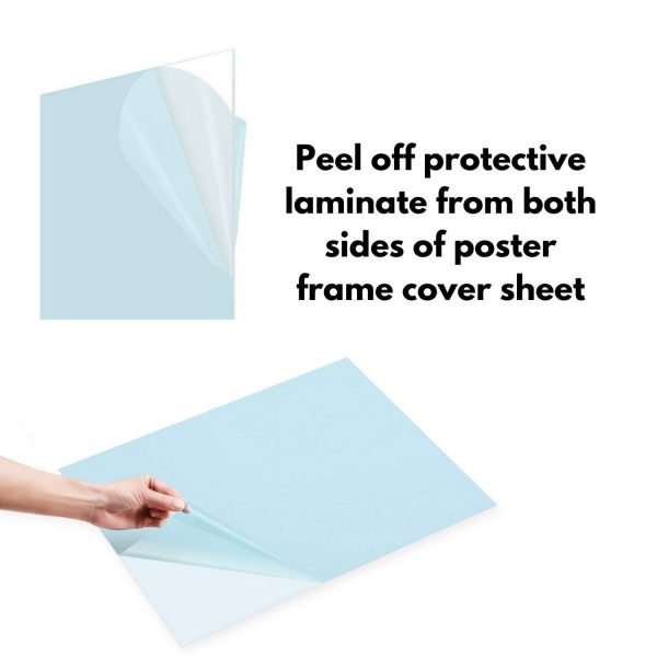 Icona Bay PET Plexiglass, Thin & Flexible Plastic Sheets (11x14 x 0.03 inch, Clear, 2 Pack), Easy to Cut for DIY Art Projects, Picture Frame Replacement Glass, PET Sheeting is Pliable Unlike Acrylic-2