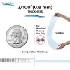 Icona Bay PET Plexiglass, Thin & Flexible Plastic Sheets (11x14 x 0.03 inch, Clear, 2 Pack), Easy to Cut for DIY Art Projects, Picture Frame Replacement Glass, PET Sheeting is Pliable Unlike Acrylic-1