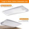 Flexible Plastic Shims 12pcs Kit Size Variety | Clear Leveling Kit for Home Improvement | Furniture Leg Stabilizers | Table & Toilet Shims - Trim-to-Fit Wedges | Stackable Design | Furniture Levelers-2